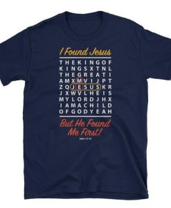 I Found Jesus Crossword TeeShirtDAP