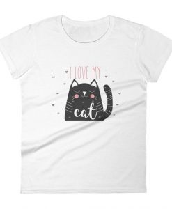 I Love My Cat Women’s short sleeve t-shirtDAP