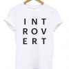 Introvert Typography T-shirtDAP