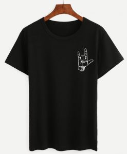 Love Gesture Print T-shirt DAP
