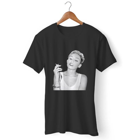 Miley Cyrus Smoke Man's T-Shirt DAP