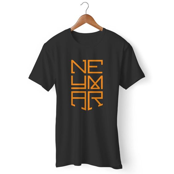 Neymar Logo Orange Man's T-Shirt DAP