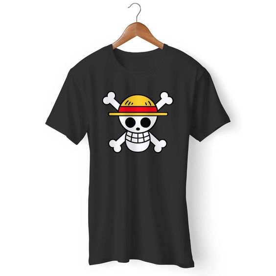 One Piece Luffy Strawhat Pirate Skull Gildan Man's T-Shirt DAP