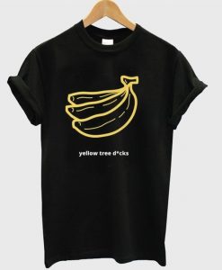 Yellow tree dicks banana t-shirt DAP