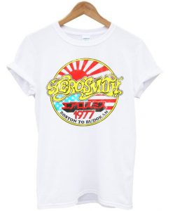 aerosmith boston to budokan 1977 tshirt DAP
