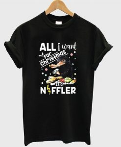all i want for christmas is a niffler t-shirtDAP