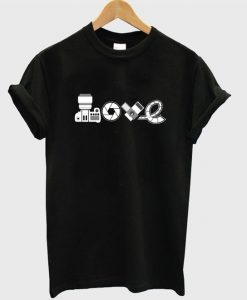 camera love t-shirtDAP