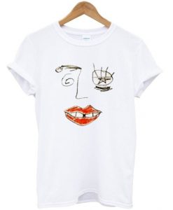 drawn face t-shirtDAP