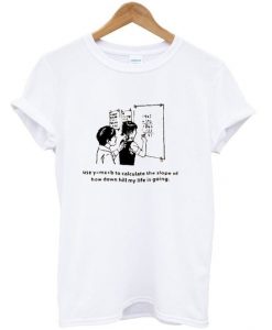 use y=mx+b to calculate t-shirtDAP