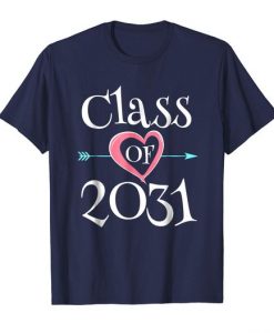 Class of 2031 Grow With Me Shirt DAP