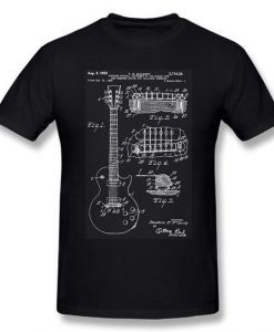 Guitar Blue Print T-shirt DAP