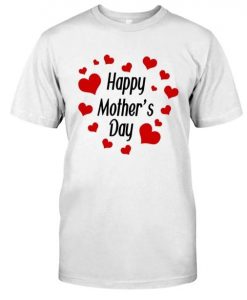 Happy Mothers Day Heart Round T-Shirt DAP