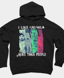 I Like Animals More Than People Pullover Hoodie DAP