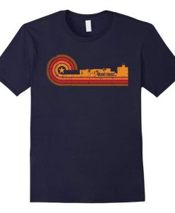 Retro Manitowoc Wisconsin Skyline T Shirt DAP
