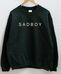 SAD BOY Graphic Print Unisex Sweatshirt DAP