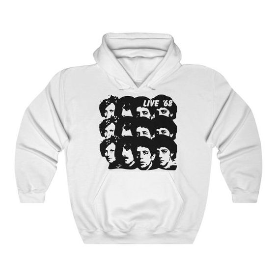 The Velvet Underground Hoodie, Live '68, Mens and Womens Hooded Sweatshirt DAP