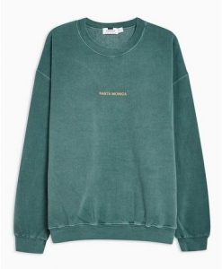 Washed Green Santa Monica Sweatshirt DAP