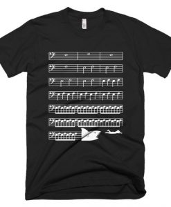 Jaws Music Bass Clef Funny T-ShirtDAP