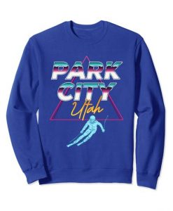 Park City Utah - USA Ski Resort 1980s Retro Sweatshirt DAP