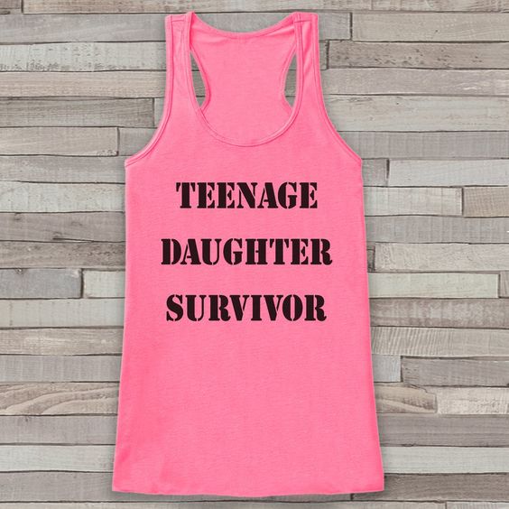 Teenage Daughter Survivor Pink Tank Top DAP