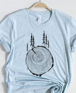 Tree Ring Forest Shirt, Nature T-Shirt, DAP