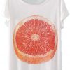 Fruit Pattern Print White T-shirtDAP