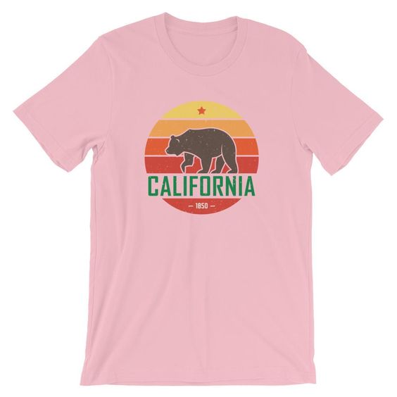 California with Grizzly Bear Short-Sleeve Unisex T-Shirtdap