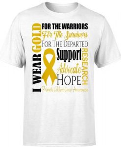 Childhood Cancer Awareness Gold For A Child Fight T-shirt DAP