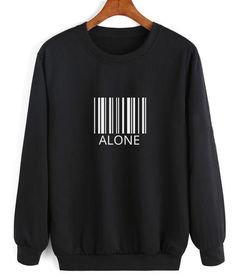 Alone Barcode Sweatshirt