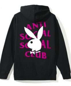 Anti Social Social Club Playboy Back Print Hoodie