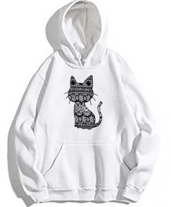 Aztec Patterned Cat Hoodie