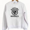 Barcelona University White Sweatshirt