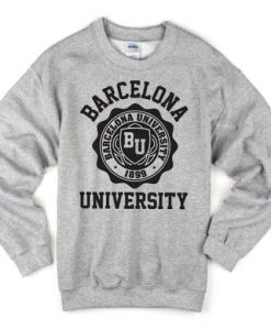 Barcelona University grey sweatshirt