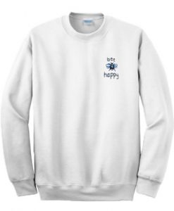 Bee Happy Pocket Print Sweatshirt