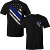 Blue Line Cops USA T-Shirt