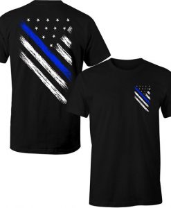 Blue Line Cops USA T-Shirt
