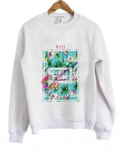 Flamingo Flower Sweatshirt