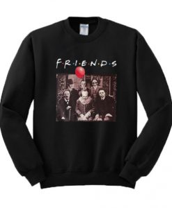 Friends TV Show Horror Sweatshirt Black