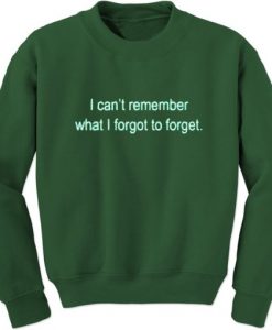 I can’t remember what i forgot to forget sweatshirt
