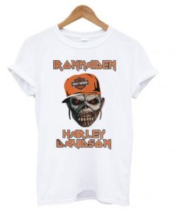 Iron Maiden Harley Davidson Skull T shirt