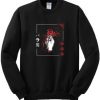 Japanese Gothic Red Rose Sweatshirt