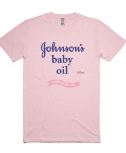 Johnson’s baby oil logo t shirt