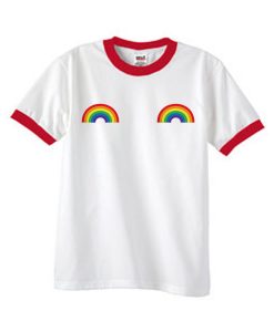 Rainbow ringer tshirt