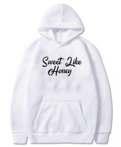 Sweet Like Honey Slogan Hoodie