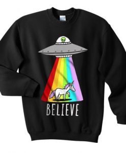 believe ufo sweatshirt