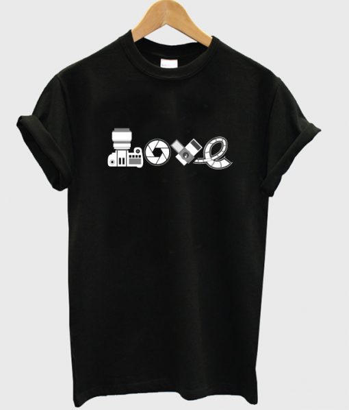 camera love t-shirt