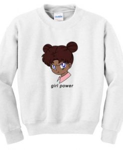 girl power anime sweatshirt