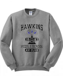 hawkins 1983 middle school sweatshirt