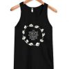 i’d rather wear flowers tanktop black