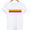 rainbow line t-shirt